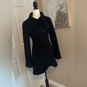 Maje Women’s Black Pea Coat